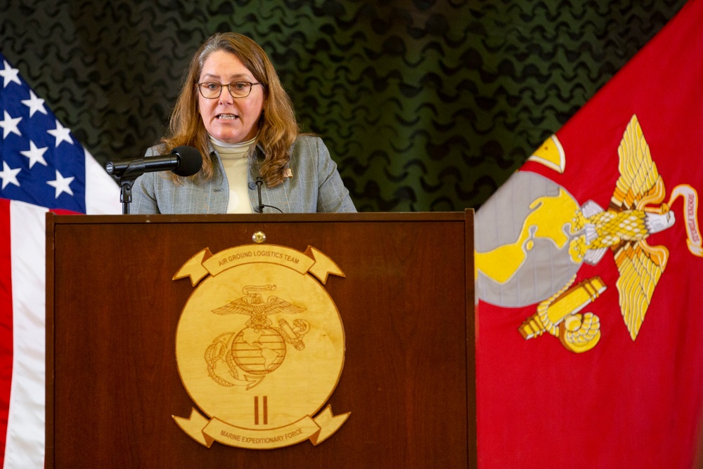 Second Lady, Karen Pence and the spouse of Secretary of Defense, Leah Esper visit MCB Camp Lejeune