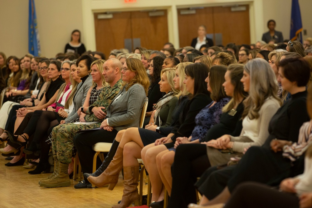 Second Lady, Karen Pence and the spouse of Secretary of Defense, Leah Esper visit MCB Camp Lejeune