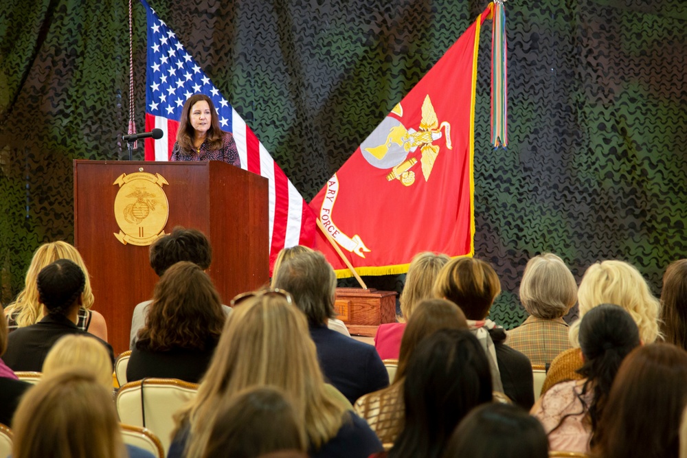 Second Lady, Karen Pence and the spouse of Secretary of Defense, Leah Esper visit MCB Camp Lejeune