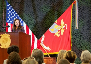 Second Lady, Karen Pence and the spouse of Secretary of Defense, Leah Esper visit MCB Camp Lejeune