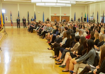 Second Lady, Karen Pence and the spouse of Secretary of Defense, Leah Esper visit MCB Camp Lejeune