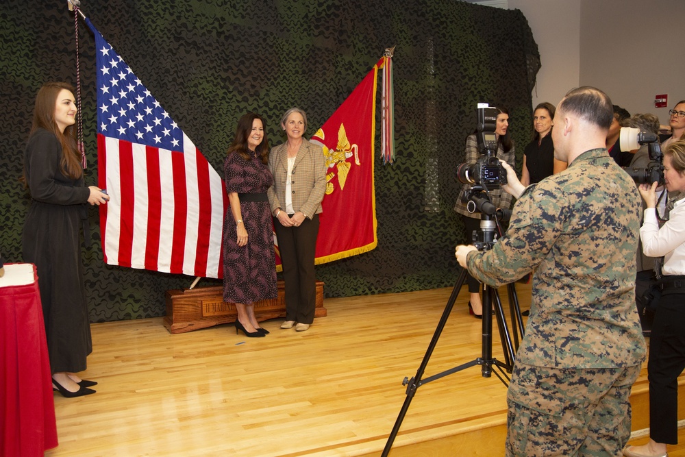 Second Lady, Karen Pence and the spouse of Secretary of Defense, Leah Esper visit MCB Camp Lejeune