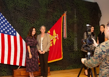 Second Lady, Karen Pence and the spouse of Secretary of Defense, Leah Esper visit MCB Camp Lejeune