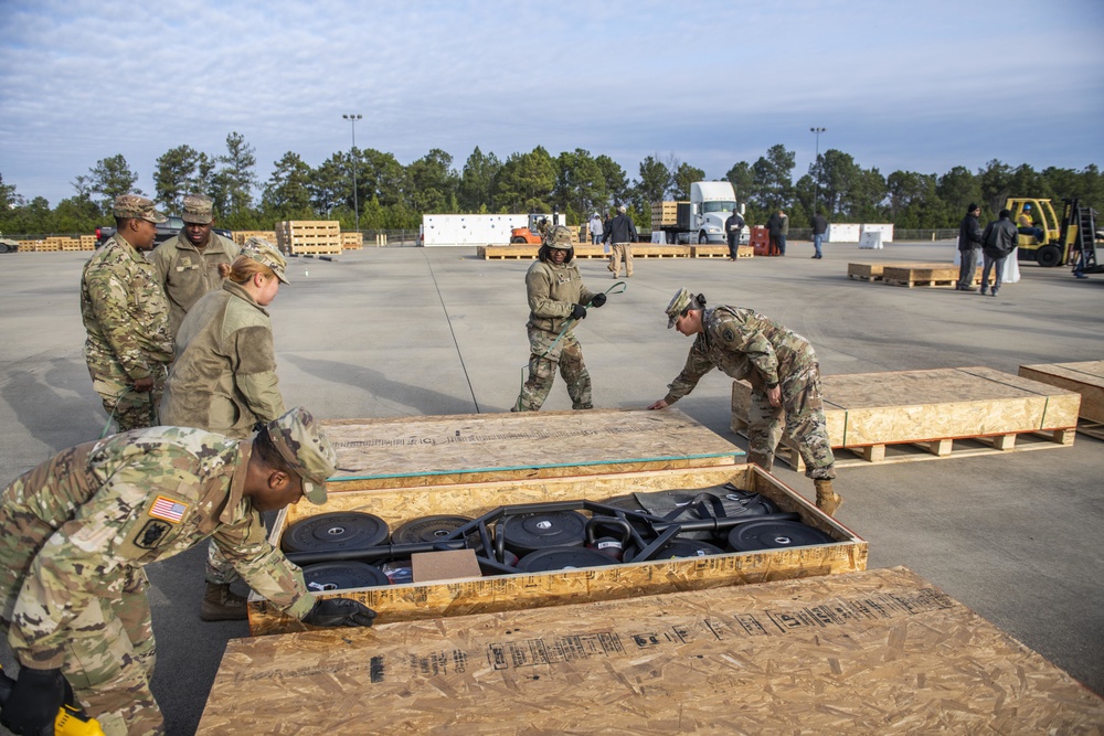 Trucks deliver ACFT gear to Fort Benning, helping troops prep for new fitness test