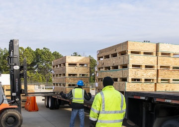 Trucks deliver tons of ACFT gear to Fort Benning, helping troops prep for new Army fitness test