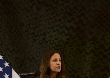 Second Lady of the United States visits Camp Lejeune spouses