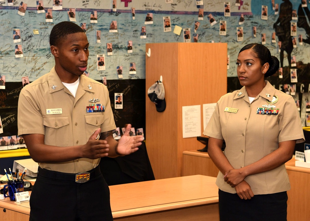 USAA Leaders visit Navy Recruiting District San Antonio