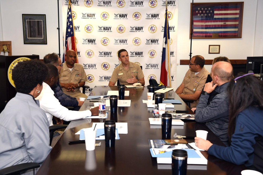 USAA Leaders visit Navy Recruiting District San Antonio