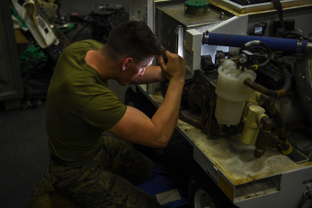USS Green Bay (LPD 20) Corrision Control Cart Repair
