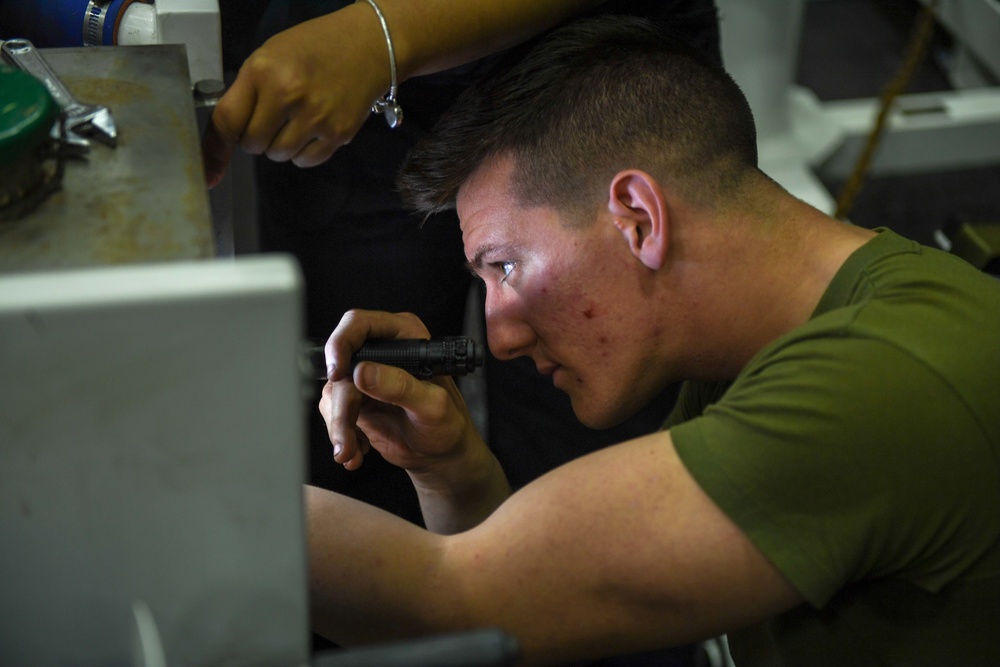 USS Green Bay (LPD 20) Corrision Control Cart Repair
