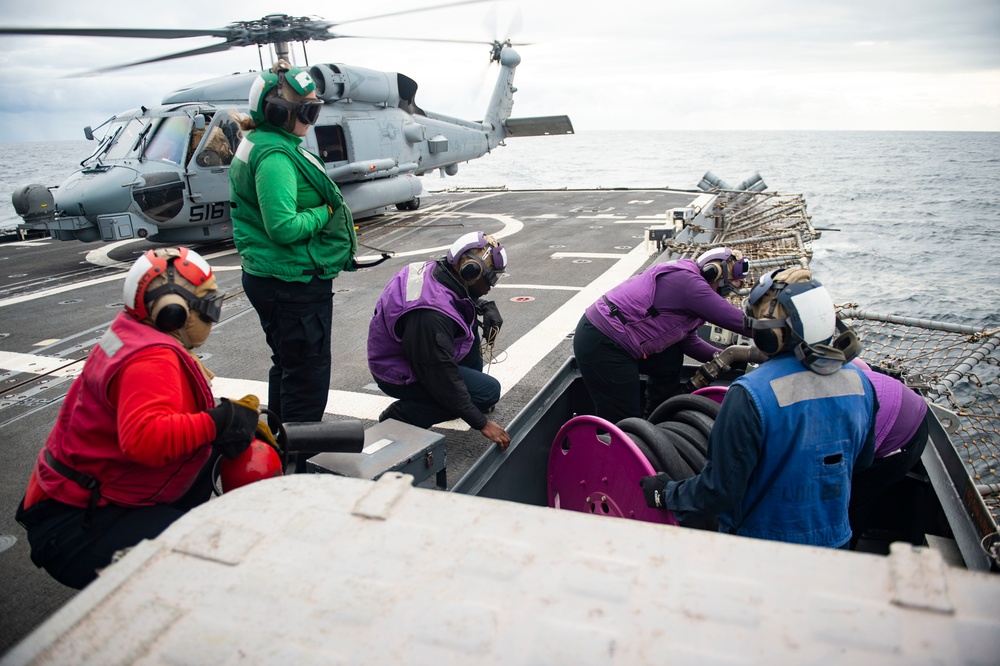 USS Vella Gulf Conducts Operations in the Atlantic Ocean