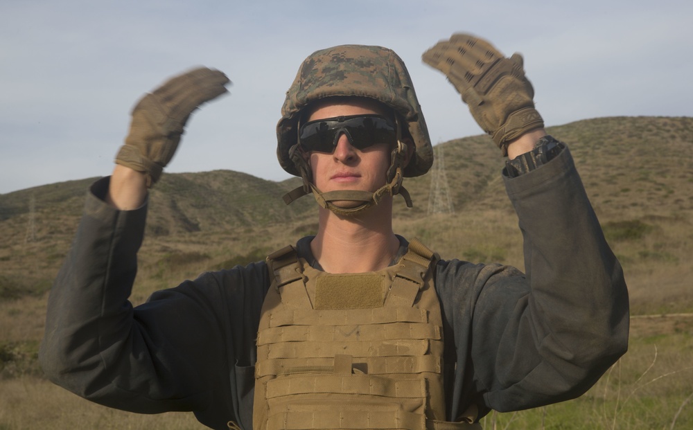 Marines with LAR Marine Course conduct driver skills test