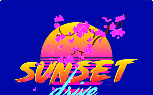 AFN Tokyo Sunset Drive Radio Show Logo