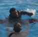 Marines, sailors endure water survival advanced training