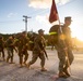 U.S. Marines with 12th Marine Regiment conduct a conditioning hike