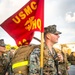 U.S. Marines with 12th Marine Regiment conduct a conditioning hike