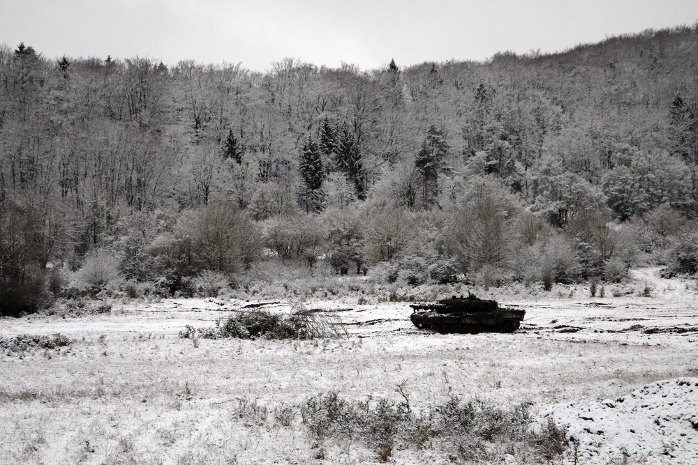 Polish tanks on the battlefield