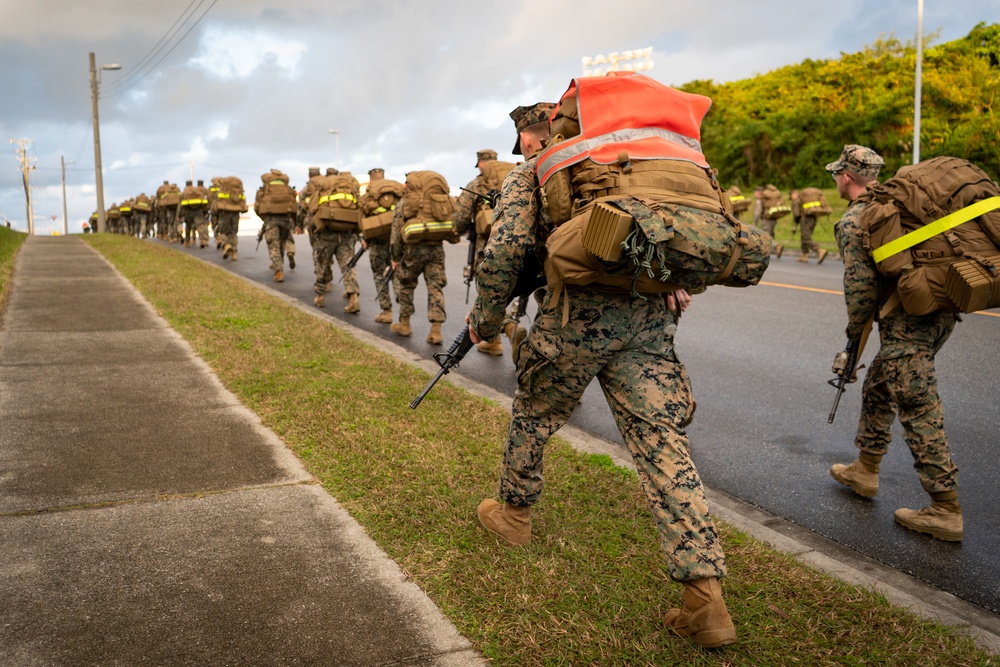 12th Marine Regiment conducts 15 kilometer hike