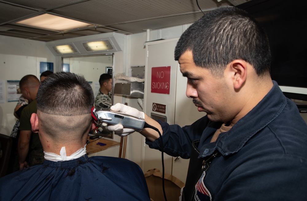 USS Oak Hill Barber shop