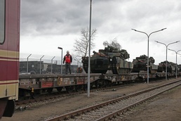 Coleman Barracks Army Prepositioned Stock Site DEFENDER-Europe 20 Movement