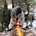 Cold-Weather Operations Course Class 20-02 students conduct field ops, improvised shelter construction