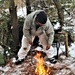 Cold-Weather Operations Course Class 20-02 students conduct field ops, improvised shelter construction
