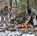 Cold-Weather Operations Course Class 20-02 students conduct field ops, improvised shelter construction