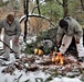 Cold-Weather Operations Course Class 20-02 students conduct field ops, improvised shelter construction