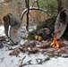 Cold-Weather Operations Course Class 20-02 students conduct field ops, improvised shelter construction