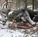 Cold-Weather Operations Course Class 20-02 students conduct field ops, improvised shelter construction