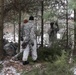 Cold-Weather Operations Course Class 20-02 students conduct field ops, improvised shelter construction