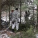 Cold-Weather Operations Course Class 20-02 students conduct field ops, improvised shelter construction