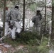 Cold-Weather Operations Course Class 20-02 students conduct field ops, improvised shelter construction