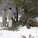Cold-Weather Operations Course Class 20-02 students conduct field ops, improvised shelter construction