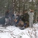 Cold-Weather Operations Course Class 20-02 students conduct field ops, improvised shelter construction