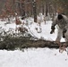 Cold-Weather Operations Course Class 20-02 students conduct field ops, improvised shelter construction