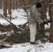 Cold-Weather Operations Course Class 20-02 students conduct field ops, improvised shelter construction