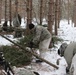 Cold-Weather Operations Course Class 20-02 students conduct field ops, improvised shelter construction