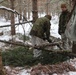 Cold-Weather Operations Course Class 20-02 students conduct field ops, improvised shelter construction
