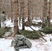 Cold-Weather Operations Course Class 20-02 students conduct field ops, improvised shelter construction