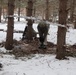 Cold-Weather Operations Course Class 20-02 students conduct field ops, improvised shelter construction
