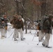 Cold-Weather Operations Course Class 20-02 students conduct field ops, improvised shelter construction