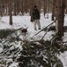 Cold-Weather Operations Course Class 20-02 students conduct field ops, improvised shelter construction