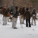 Cold-Weather Operations Course Class 20-02 students conduct field ops, improvised shelter construction