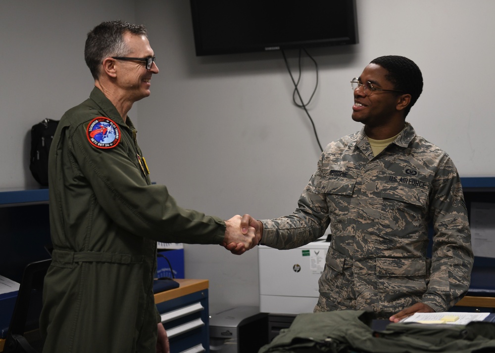 19th Air Force Commander Tours 33rd Fighter Wing