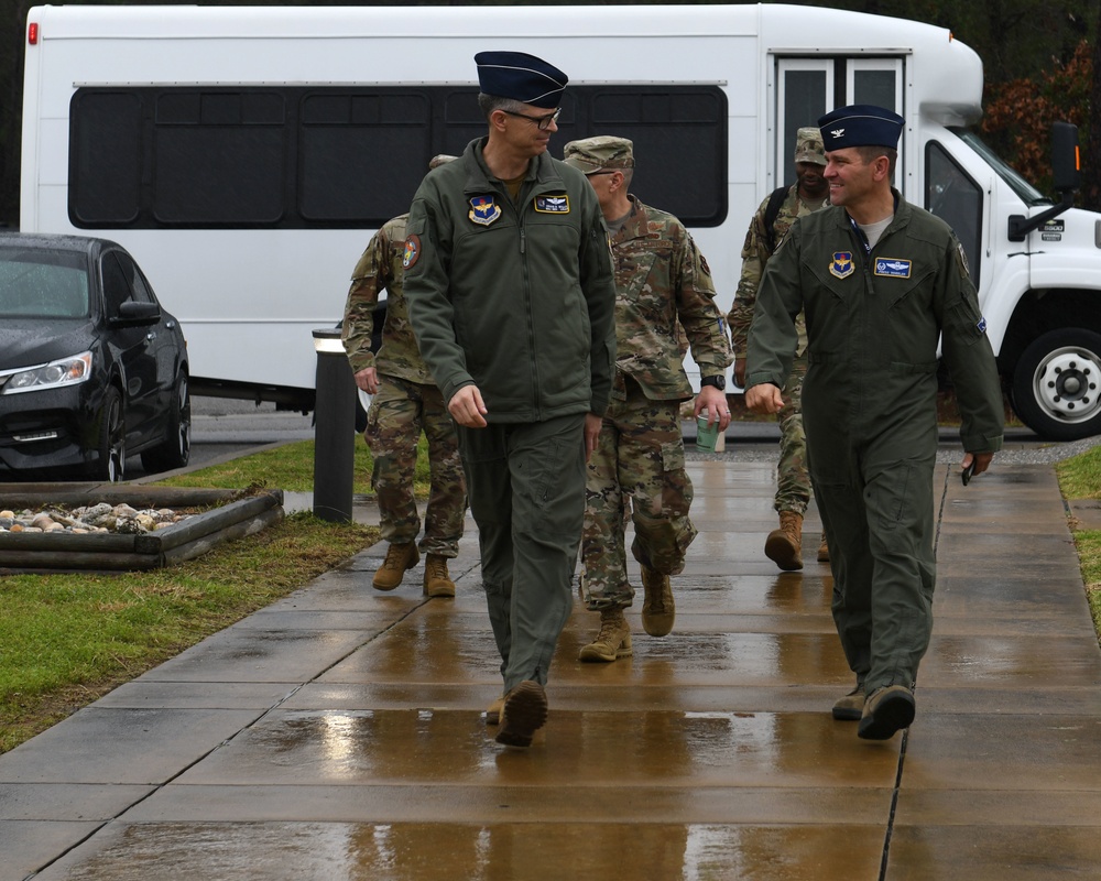 19th Air Force Commander Tours 33rd Fighter Wing