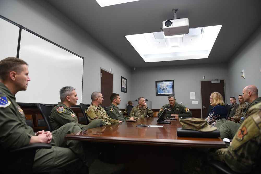 19th Air Force Commander Tours 33rd Fighter Wing