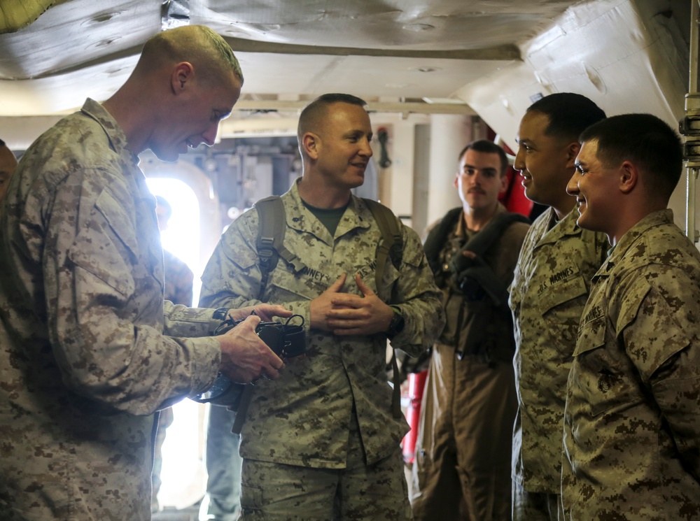 Combat Logistics Battalion 26 Commanding Officer visits the USS New York