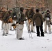 Cold-Weather Operations Course Class 20-02 students conduct field ops, improvised shelter construction