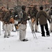 Cold-Weather Operations Course Class 20-02 students conduct field ops, improvised shelter construction